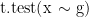 t.test(x $\sim$ g)